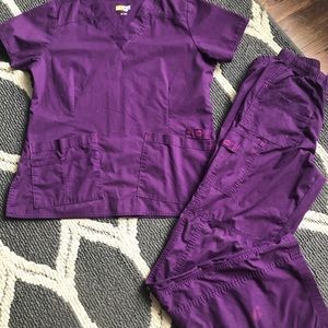 WonderWink purple scrubs